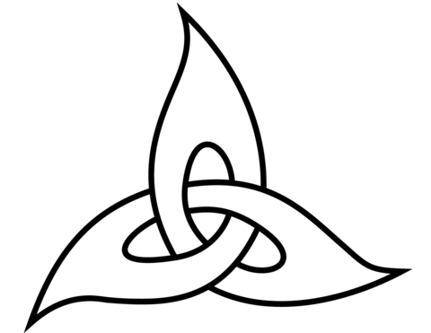 Triquetra Knot Coloring Page